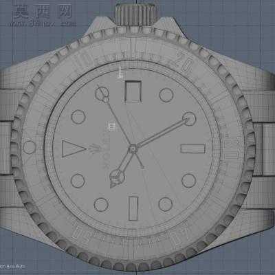 劳力士Deepsea精品手表3D模型 3D模型中望3D,