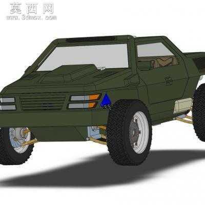 水陆两用汽车 3D模型
