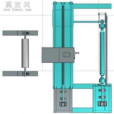 纤维缠绕机 3D模型