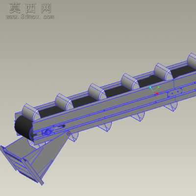 多用途隔板输送带 3D模型