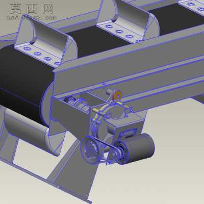 多用途隔板输送带 3D模型