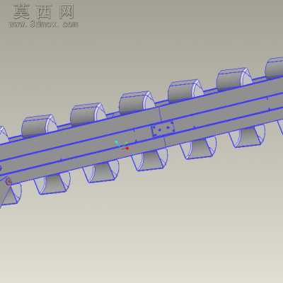 多用途隔板输送带 3D模型