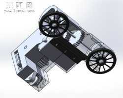 新型无碳扫地机 3D模型