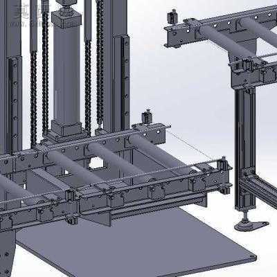 链条长度、张力调整机构 3D模型