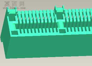 96Pin内存插槽Housing . 3D模型