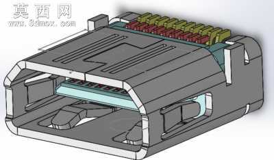 HDMI下料式端子 3D模型