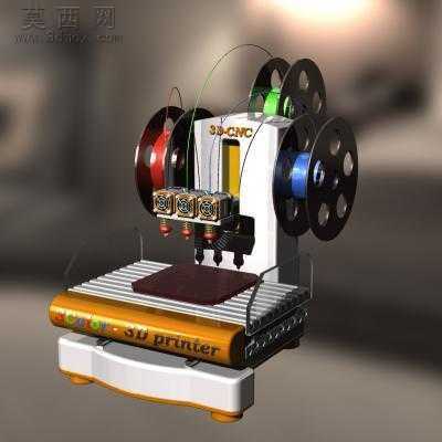 ��ɫ3D��ӡ�� 3Dģ��