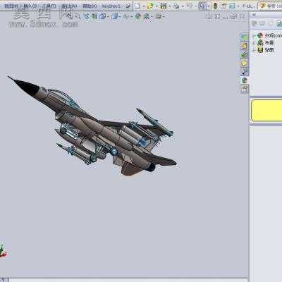F-16战隼式战斗机 3D模型