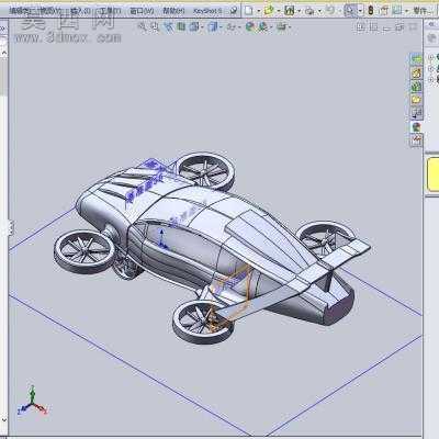 概念跑车! 3D模型