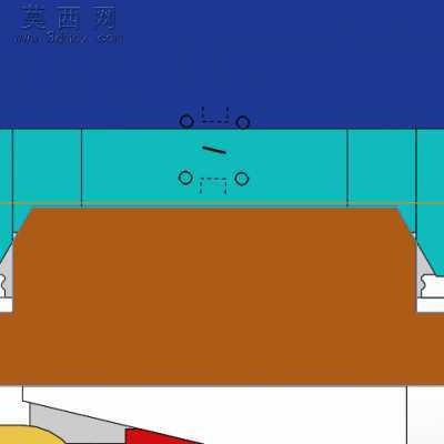 钣金自动翻边机构 3D模型