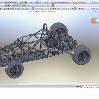 方程式赛车底盘 3D模型