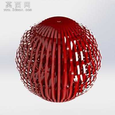 丝带球 3D模型