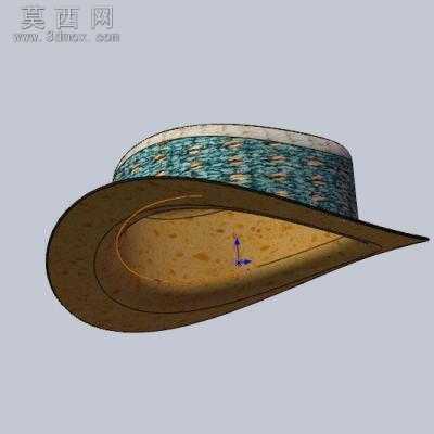 牛仔帽子 3D模型
