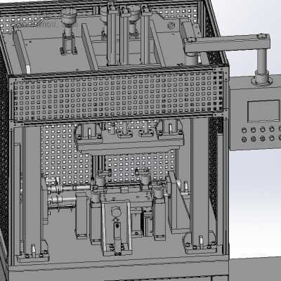 发动机缸盖碗型塞压装机 3D模型
