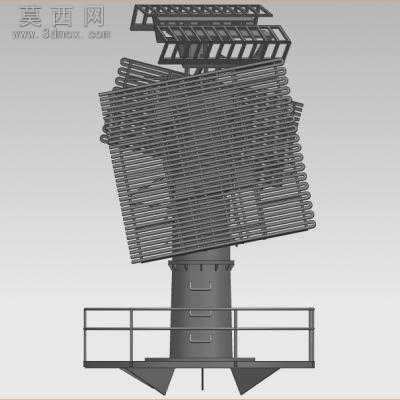 舰艇雷达 3D模型
