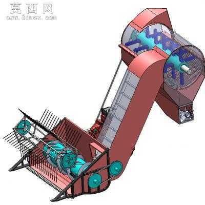 玉米收获机 3D模型