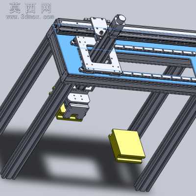 使用单轴机器人的中载传送组件 3D模型