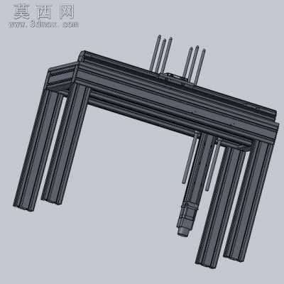 使用单轴机器人的轻载传送组件 3D模型