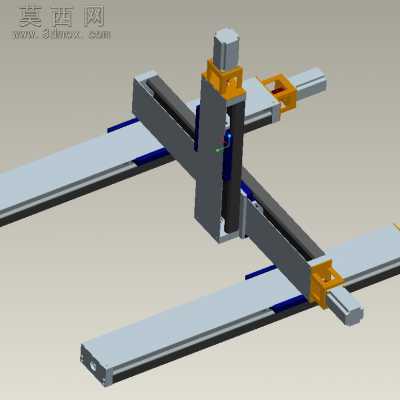 XYZ三轴平台 3D模型