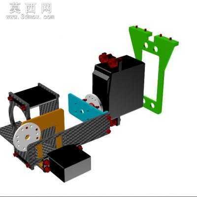 凸轮运动支架GOPRO 万向节 3D模型