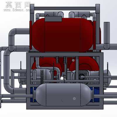 液压系统管道设备 3D模型