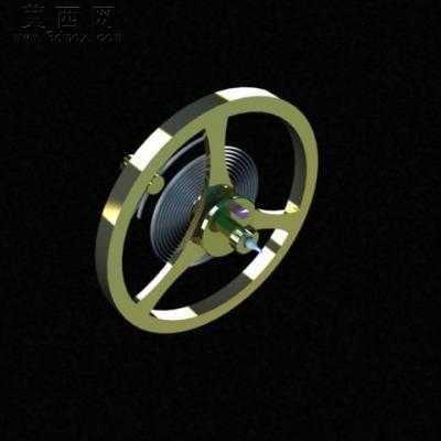 手表摆轮零件机械女表 3D模型