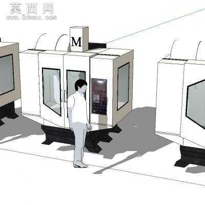 cnc加工中心 3D模型