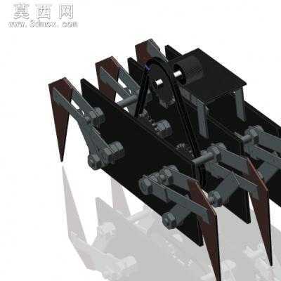 爬行的蜘蛛机械人 3D模型
