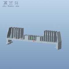 84W路灯-散热拉铝 3D模型