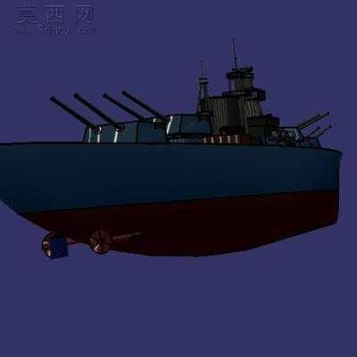 战列舰 3D模型