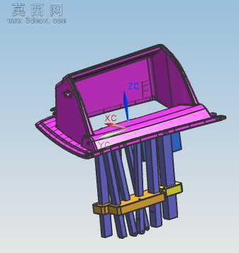 MD-10350复杂模具设计 3D模型