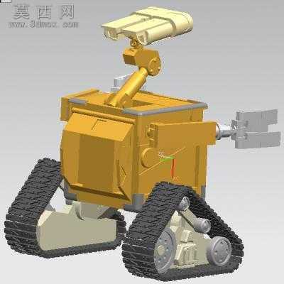 伊娃与瓦力机器人 3D模型