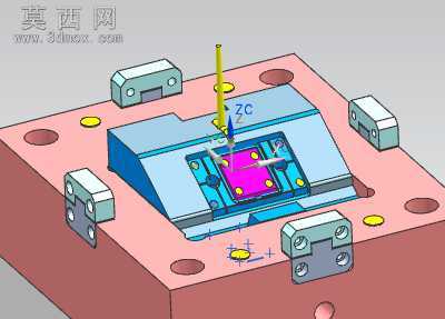 电池盖模具一套 3D模型