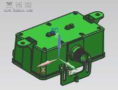 带全螺纹的产品 分模 3D模型