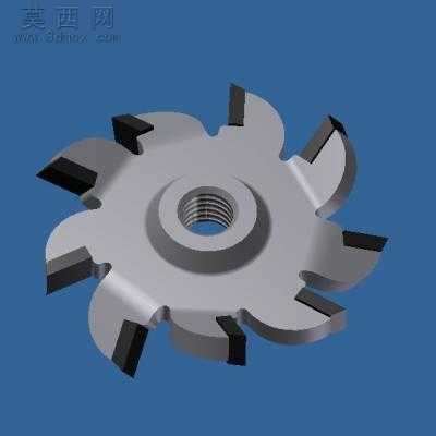 墙体开槽片合金片 3D模型,idw