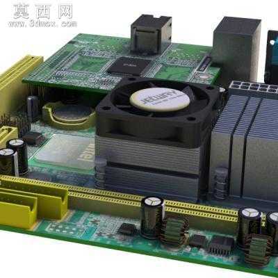 英特尔主板 3D模型