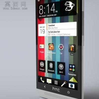 htc one 手机 3D模型