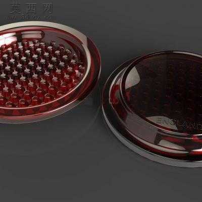 经典汽车尾灯透镜 3D模型,3DM