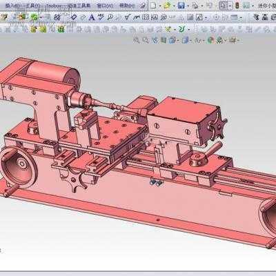 迷你小型车床 3D模型