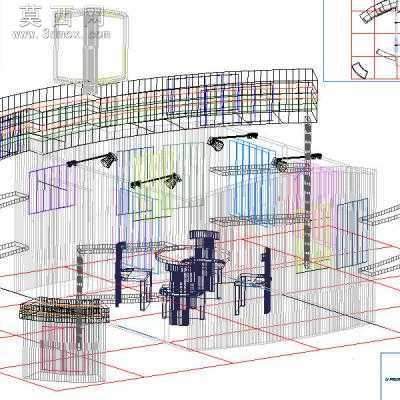 AGV贸易展摊位 3D模型