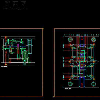 模具结构图—043先复位 CAD图纸