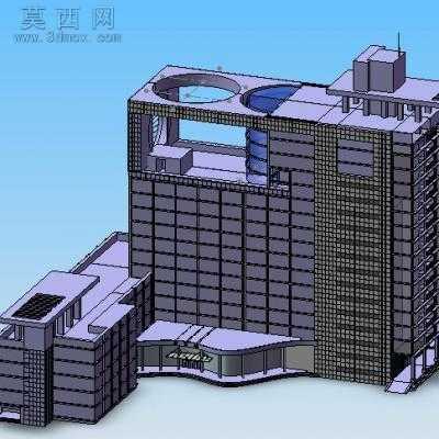 图书馆 3D模型