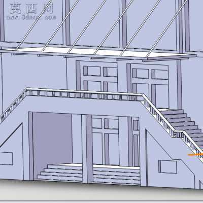 图书馆 3D模型
