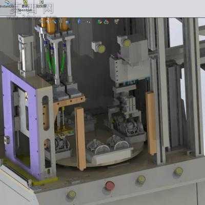 A4-六轴锁螺丝机半成品 3D模型