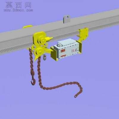 煤矿用单轨吊车支护 3D模型,MAX