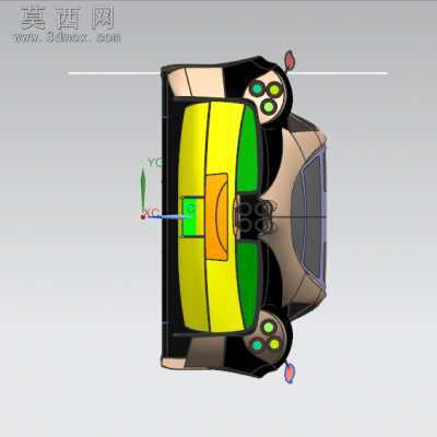 轿车模型 3D模型设计,