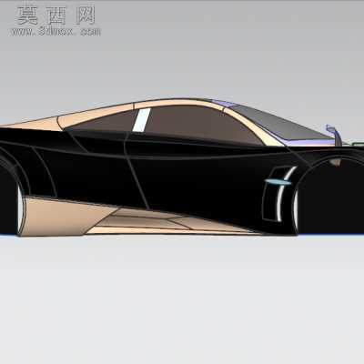 轿车模型 3D模型设计,
