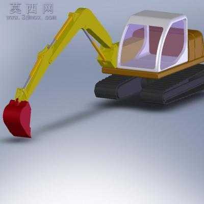 挖掘机赠送运动代码 3D模型