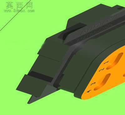 DT04转换头 3D模型