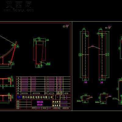 所有鞍式支座图纸图集 CAD图纸